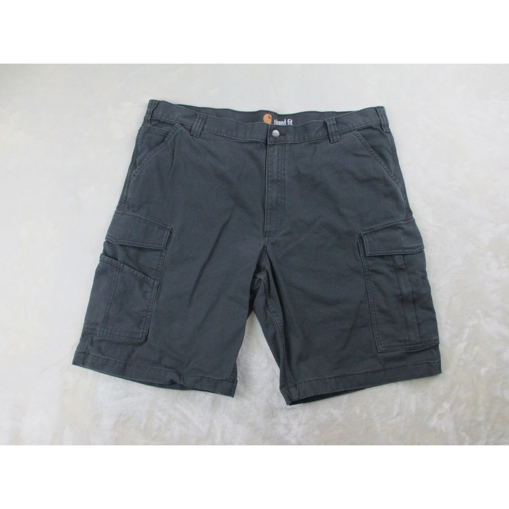 Carhartt Shorts Mens 42 Gray Cargo Workwear Relaxed Fit Force Outdoors*